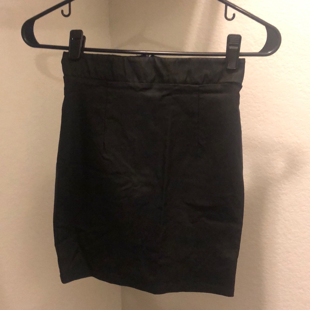 Stretchy Black Mini Skirt